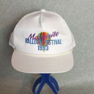YoungAn Mesquite Balloon Festival 1993 White Baseball Cap Snapback VINTAGE